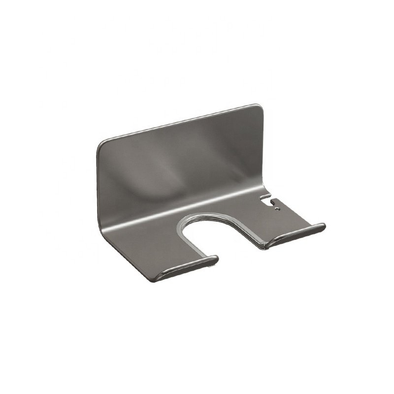 White Gun Grey Bathroom Aluminum Hair Dryer Tools Storage Holders Wall Mounted Shelf Storage Rack