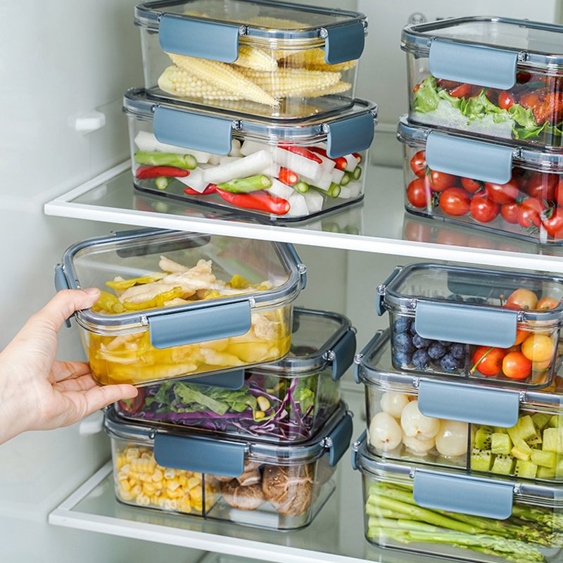 GREENSIDE Freshness Preservation Transparent fridge organizer Plastic Food Fruit Vegetable Plastic Food Container