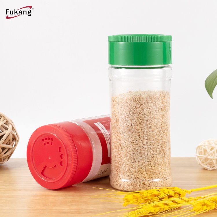 250g Kitchen Food Storage Plastic Spice Jar, Spice shaker bottle