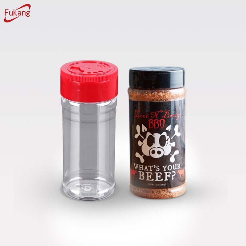 250g Kitchen Food Storage Plastic Spice Jar, Spice shaker bottle