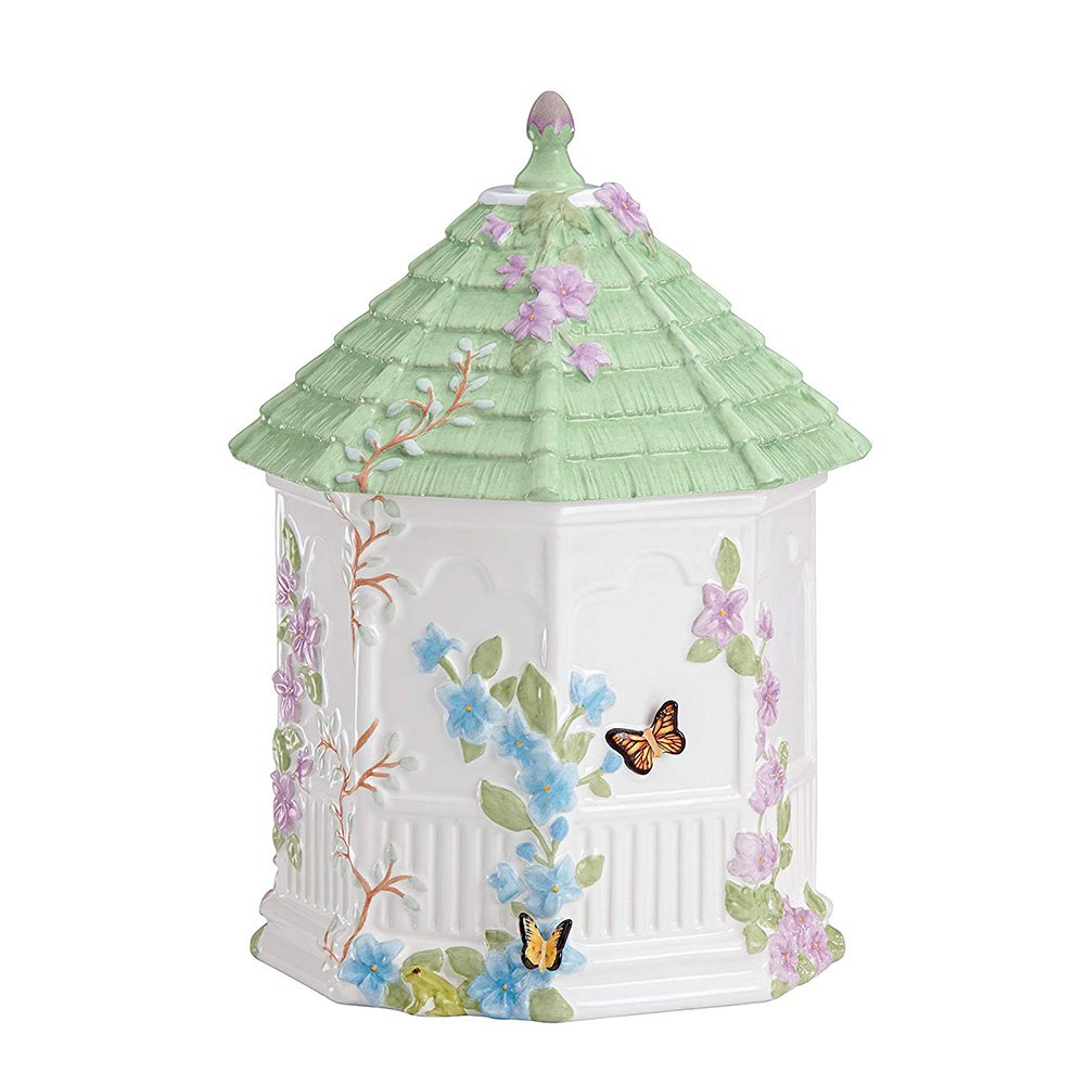 Ceramic Porcelain House Shape Storage Cookie Jar