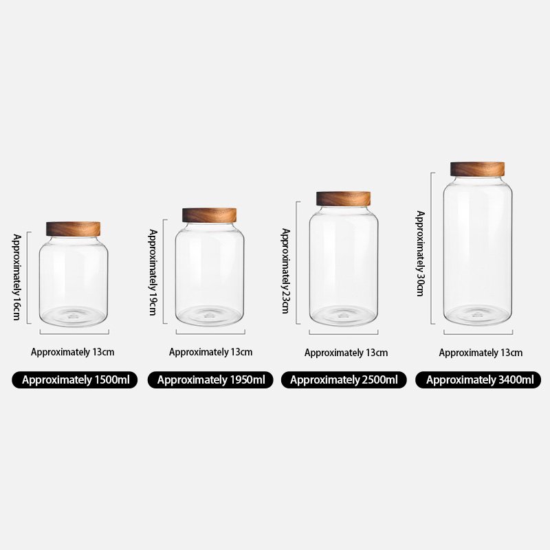 wholesale large size wide mouth and heat resistant empty glass food storage jar mini round shape glass jam jelly glass jar