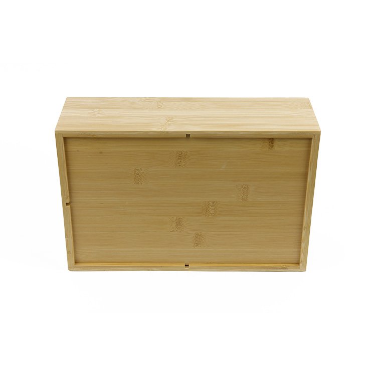 Creative Living Room Tray Bamboo Candy Nut Snack Storage Box Dried Fruit Box Container 3 Compartment