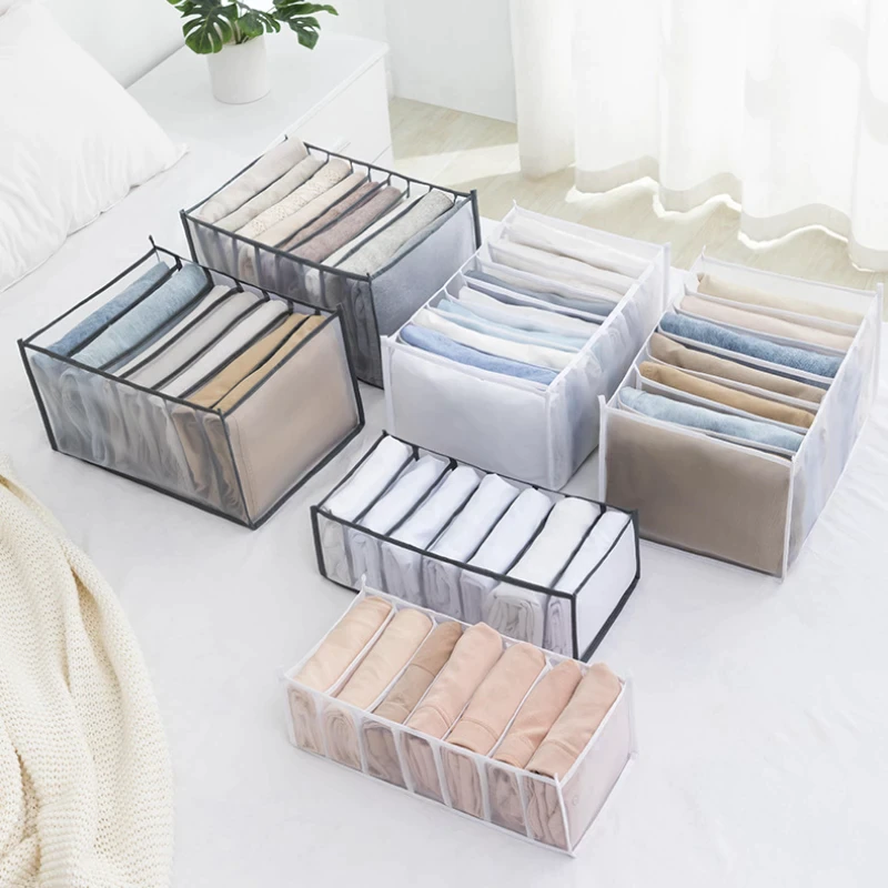 Mingtuo Clothes jeans storage box magic drawer clothes separation bag foldable partition box separate storage basket