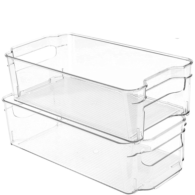 Fridge storage containers pantry kitchen plastic storage boxes bins fridge organizer sets kitchen food storage containers