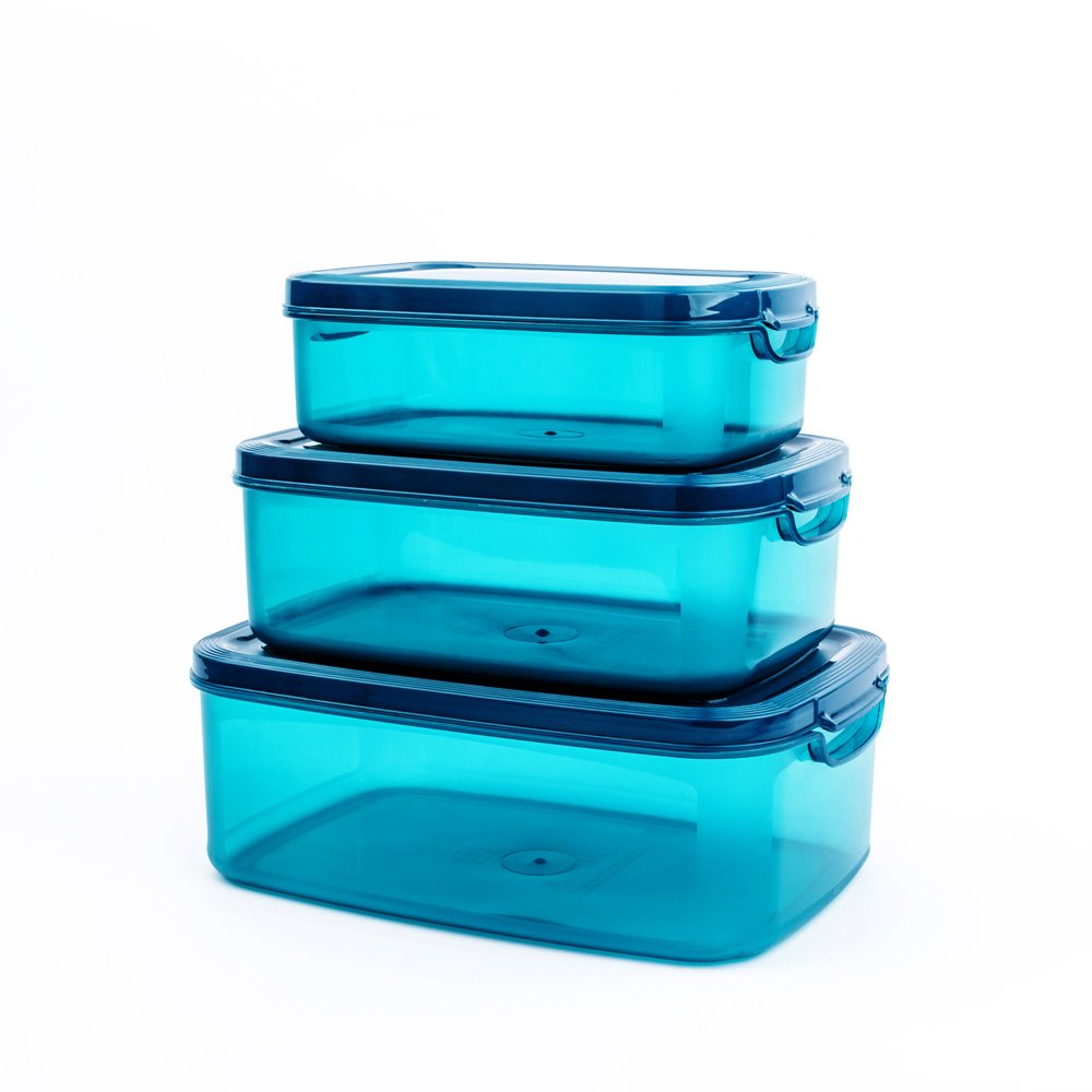 Eco Friendly Reusable Keeper Meal Prep Airtight Microwave Safe Kitchen Plastic Organizer Box Food Storage Container With Lids
