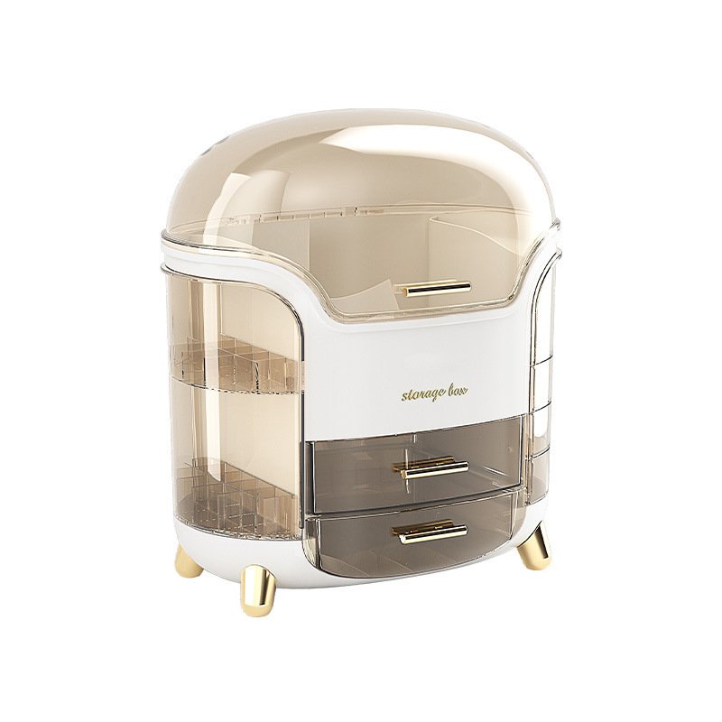 Multifunctional Makeup Jewelry Skincare Product Storage Box Transparent Dustproof Waterproof Desktop Storage Box