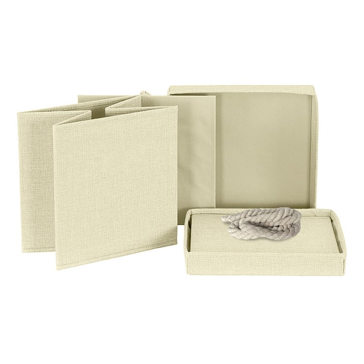 Hot Sales 30 x 30 x 30 Fabric Storage Organizer Bins Foldable Clothes Storage Boxes Bins With Cotton Rope Handle
