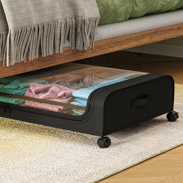 Underbed Storage box For Portable Foldable Quilt Bag Wardrobe Clothes Storage Box Dustproof Organizer Large Capacity