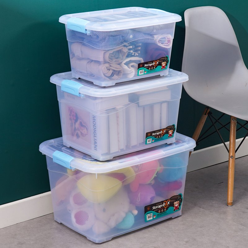 Factory Direct Supply High Quality Clothes Toys Plastic Storage Box With Handle