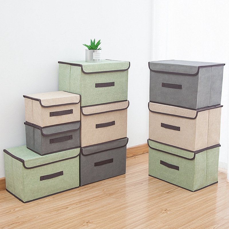 Eco-friendly Non Vowen Foldable Fabric Storage Organizer Dust-proof Collapsible Clothes Toys Storage Box and Bins