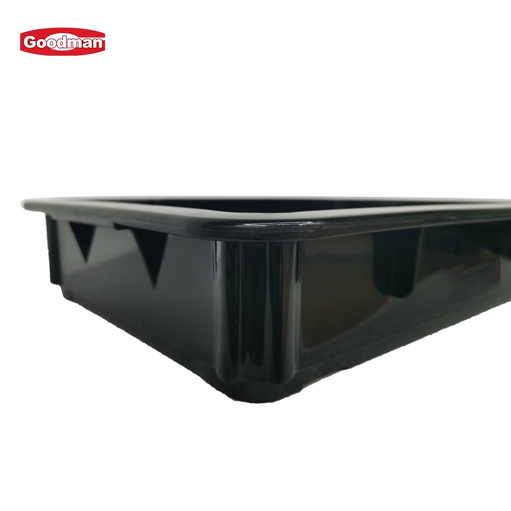 Customized Color Black Dough Tray Storage Container Plastic Pizza Proof Dough Proofing Box