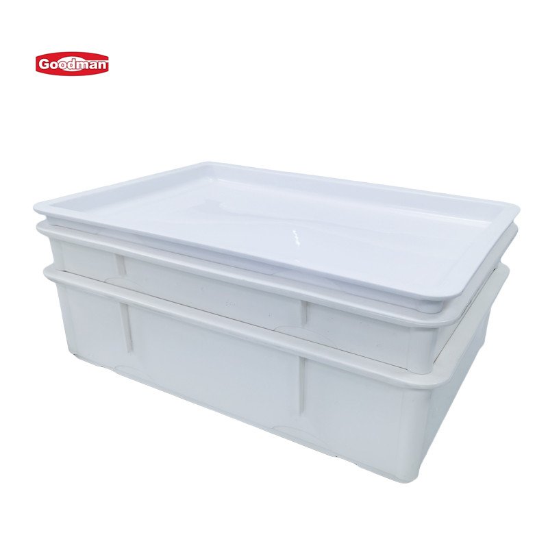 Customized Color Black Dough Tray Storage Container Plastic Pizza Proof Dough Proofing Box