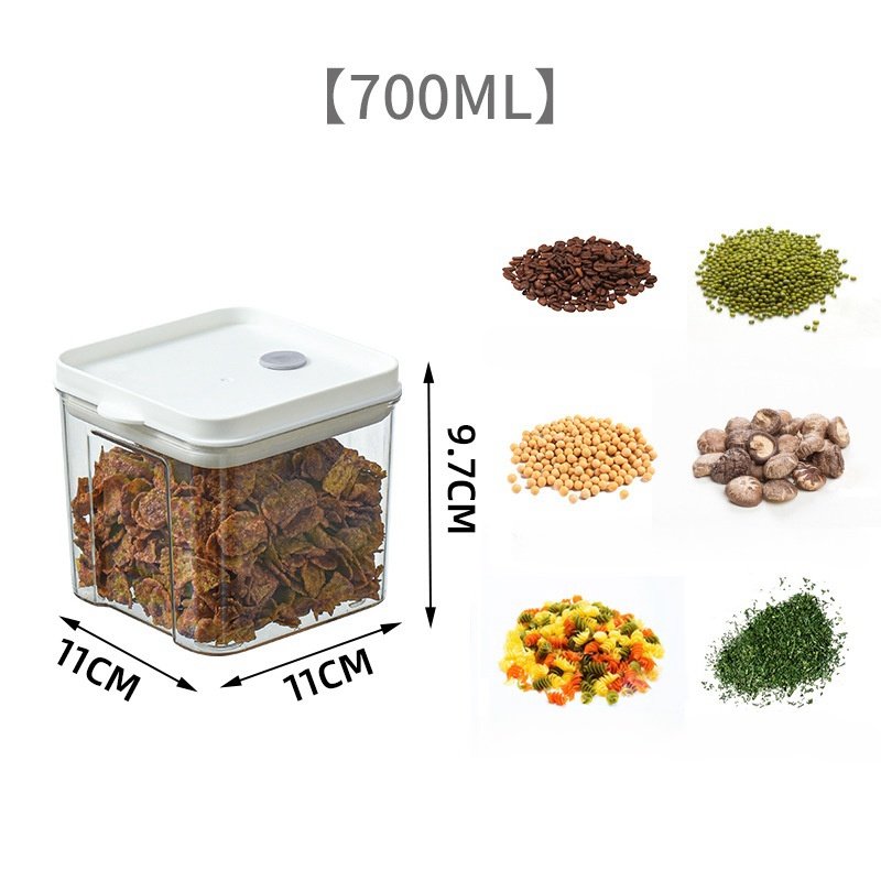 Wholesale Modern Seal Storage Bin Food Preservation Storage Tank Transparent Grains Miscellaneous Sealed Storage Jar