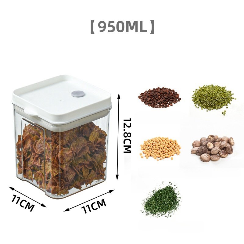 Wholesale Modern Seal Storage Bin Food Preservation Storage Tank Transparent Grains Miscellaneous Sealed Storage Jar