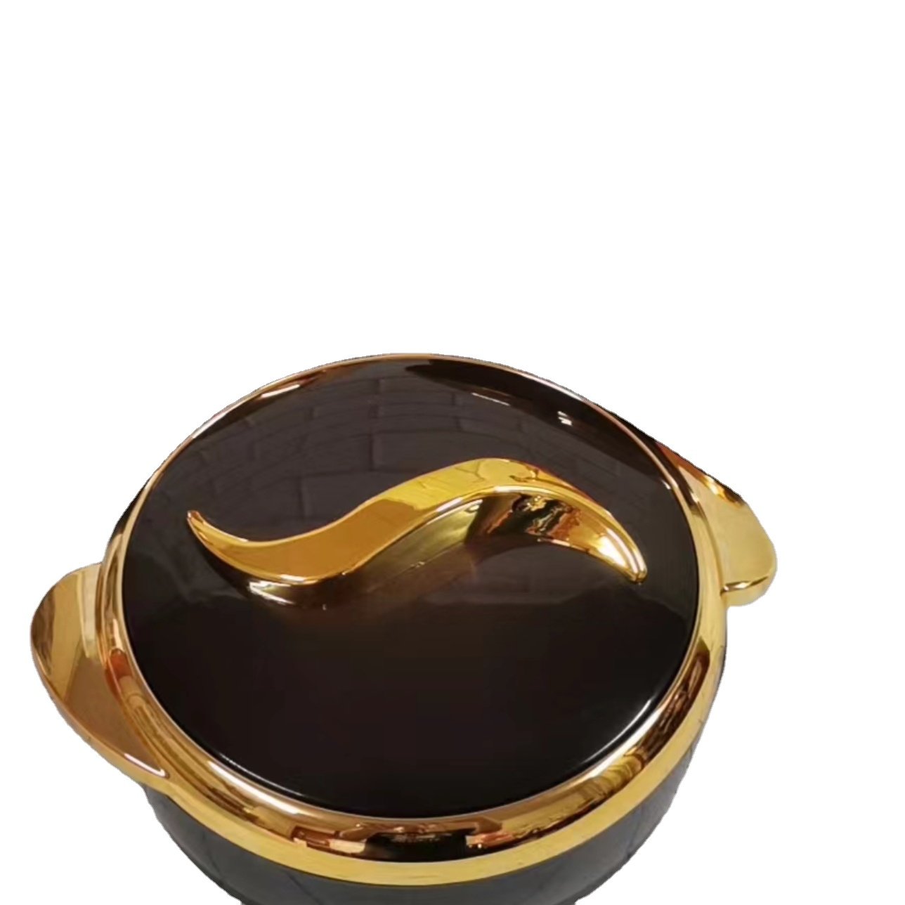 Hot selling Luxury round food warmer casserole insulated for wedding,Camping 1.5L+2L+2.5L Oman food warmer set casserole