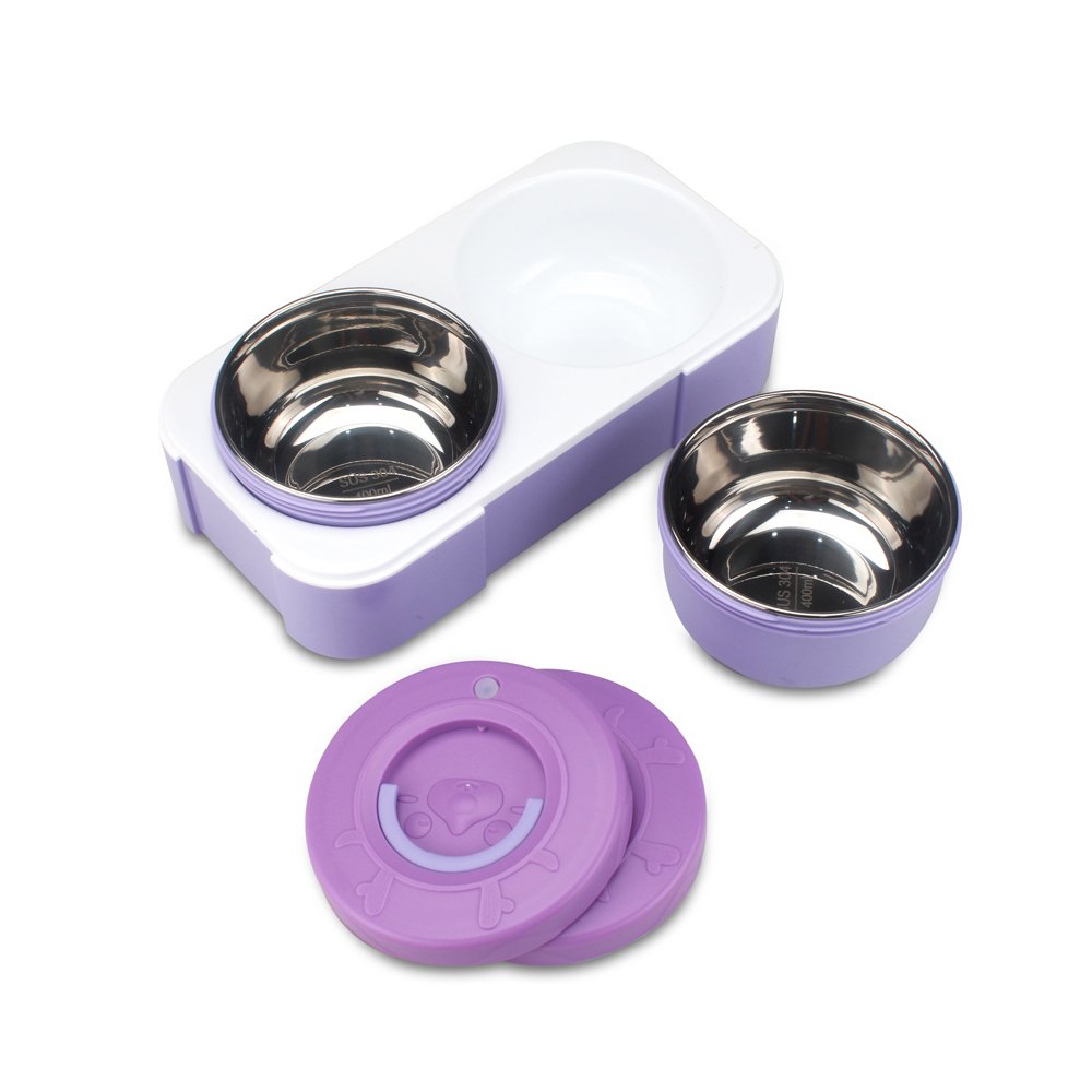 Bento Lunch Boxes for Adults Round bowls BPA Free Leak-proof 2 Compartments Storage Boxes & Bins