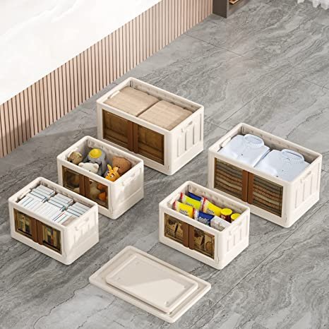 Wholesale Storage Box Cube Storage Organizer Collapsible Plastic Storage Bins with Lid
