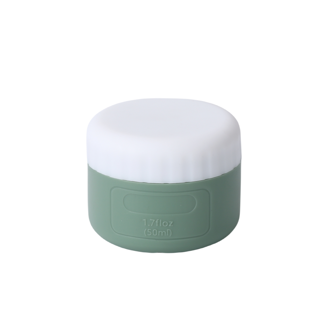 New 50g Face Cream Bottle Portable Cosmetic Lotion Bottle with Silica Gel Trial Sample Box Storage Boxes & Bins