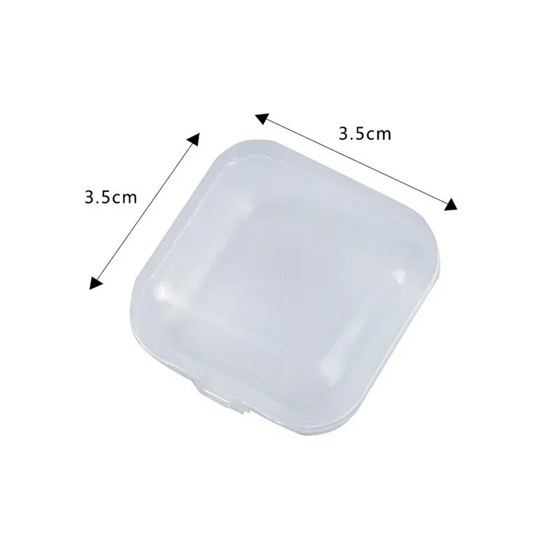 Clear Plastic Mini Rectangle Storage Boxes for Jewelry Container for Earrings Rings Beads Small Item Collections