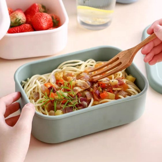 High Quality Eco Friendly Food Grade Silicone Food Storage Containers Bento Lunch Box For Kid