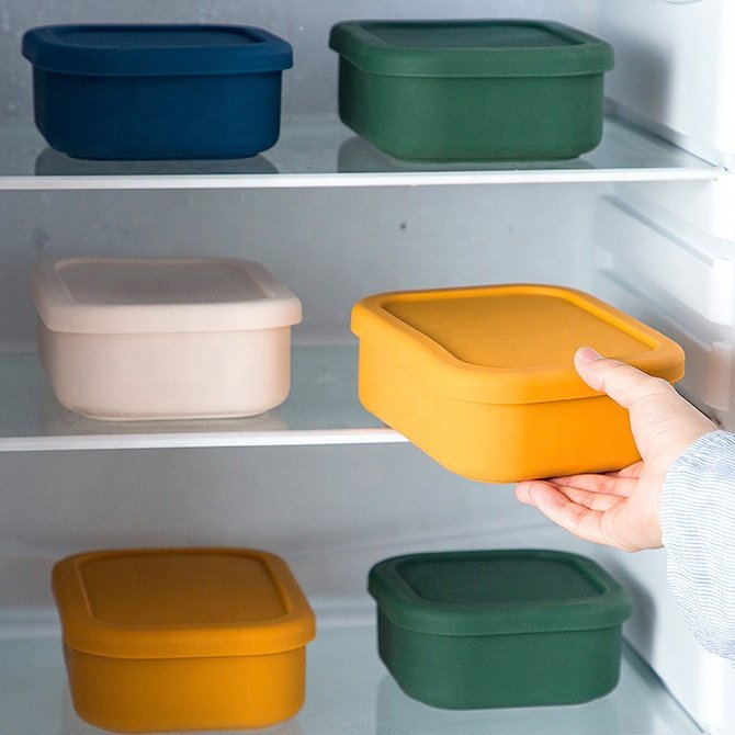 High Quality Eco Friendly Food Grade Silicone Food Storage Containers Bento Lunch Box For Kid