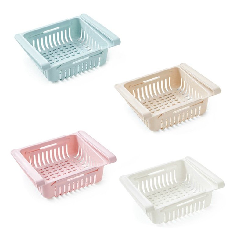 Home refrigerator Fresh-Keeping Partition Layer Kitchen Sorting Storage Box Creative Classification Shelf Storage Basket