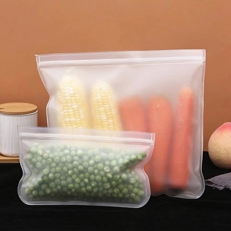 10 Pack Dishwasher Safe Reusable Silicone Reusable Freezer Bags with ZipperLeakproof Reusable PEVA Food Storage Bags