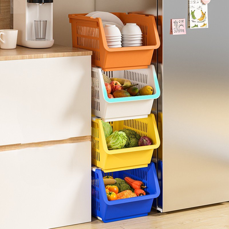 Sundries storage basket fruit and vegetable snacks toy storage box desktop drawer rack kitchen storage rack