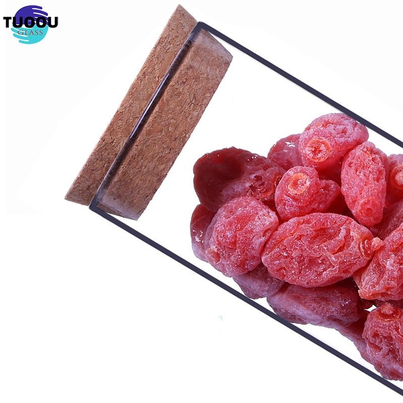 150ml-2100ml Muti-size Glass Storage Jars glass jars with Cork lids Food Container Glass storage jar
