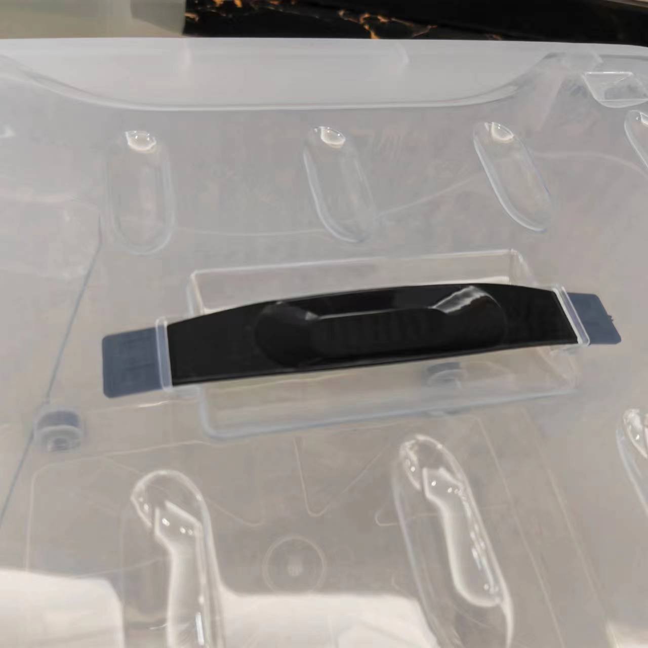 Cheap Plastic Storage Box With Handle Stackable Small Clear Multifunction Organizer Bins