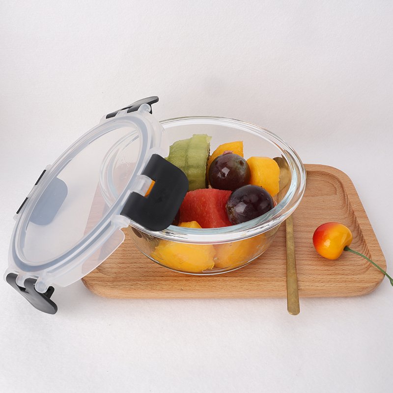 JM Food Packaging Food Glass Containers Eco-Friendly Glass Lunch Box With Lid