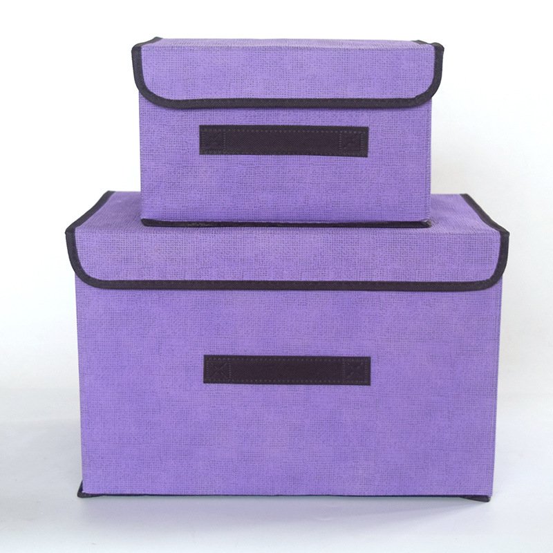 Foldable Home Sundries Toys Storage Basket Toys Storage Cube Cabinet Underwears Toys Storage Box with Lid