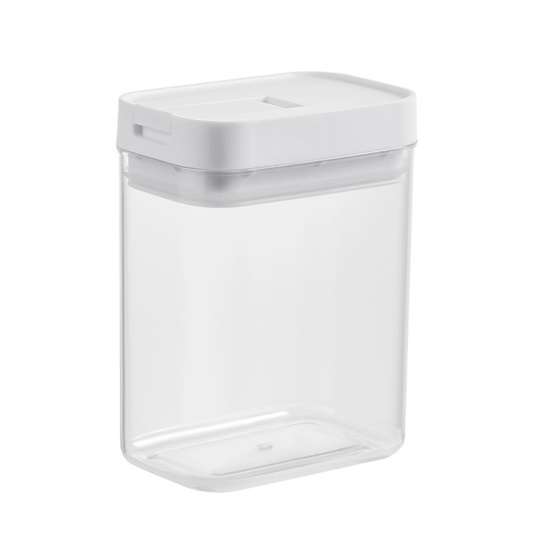 Stackable Airtight Food Storage Containers Set BPA Free Clear Plastic Kitchen & Pantry Cereal Organization Canisters with Lids