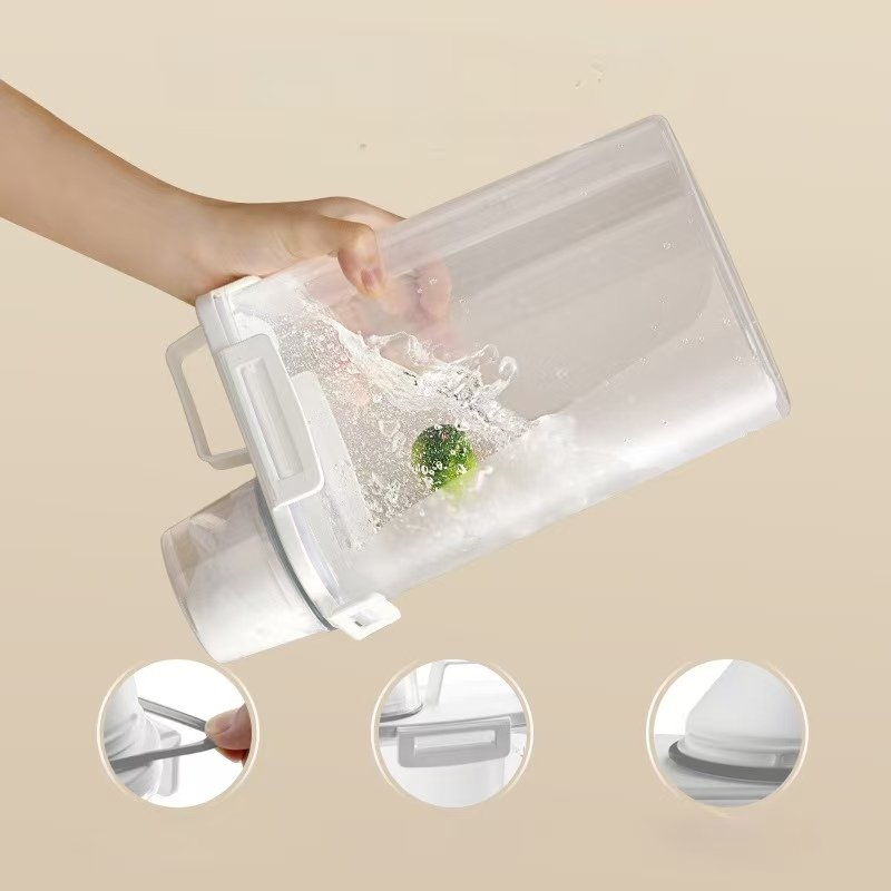 Handle Design Dog Food Storage Container 2-5 lbs Airtight Cat Food Container with Spout&Measuring Cup portable Pet Food FreshBox