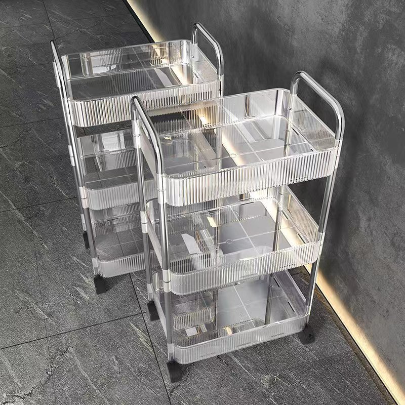 Customized Bedroom Classroom Office Supplies Organizer Storage Cart Trolley 3 Tier Storage Rolling Cart With Drawers