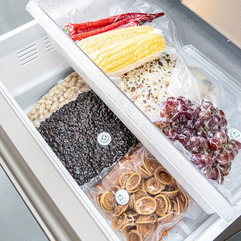 Reusable Vacuum Sealer Zipper Bags Sous Vide Bags for Air Valve Food Storage