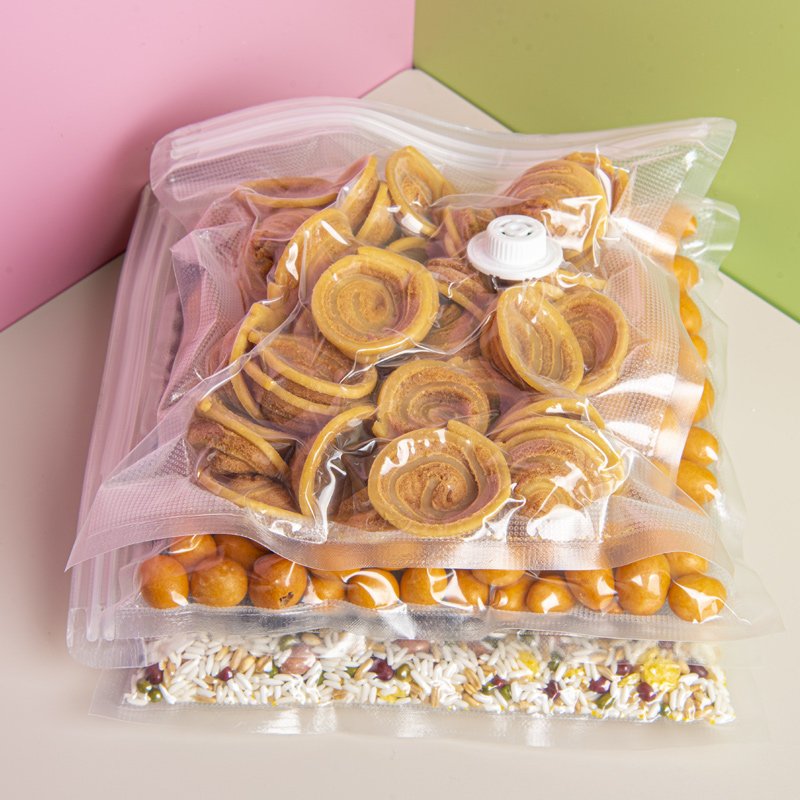 Reusable Vacuum Sealer Zipper Bags Sous Vide Bags for Air Valve Food Storage
