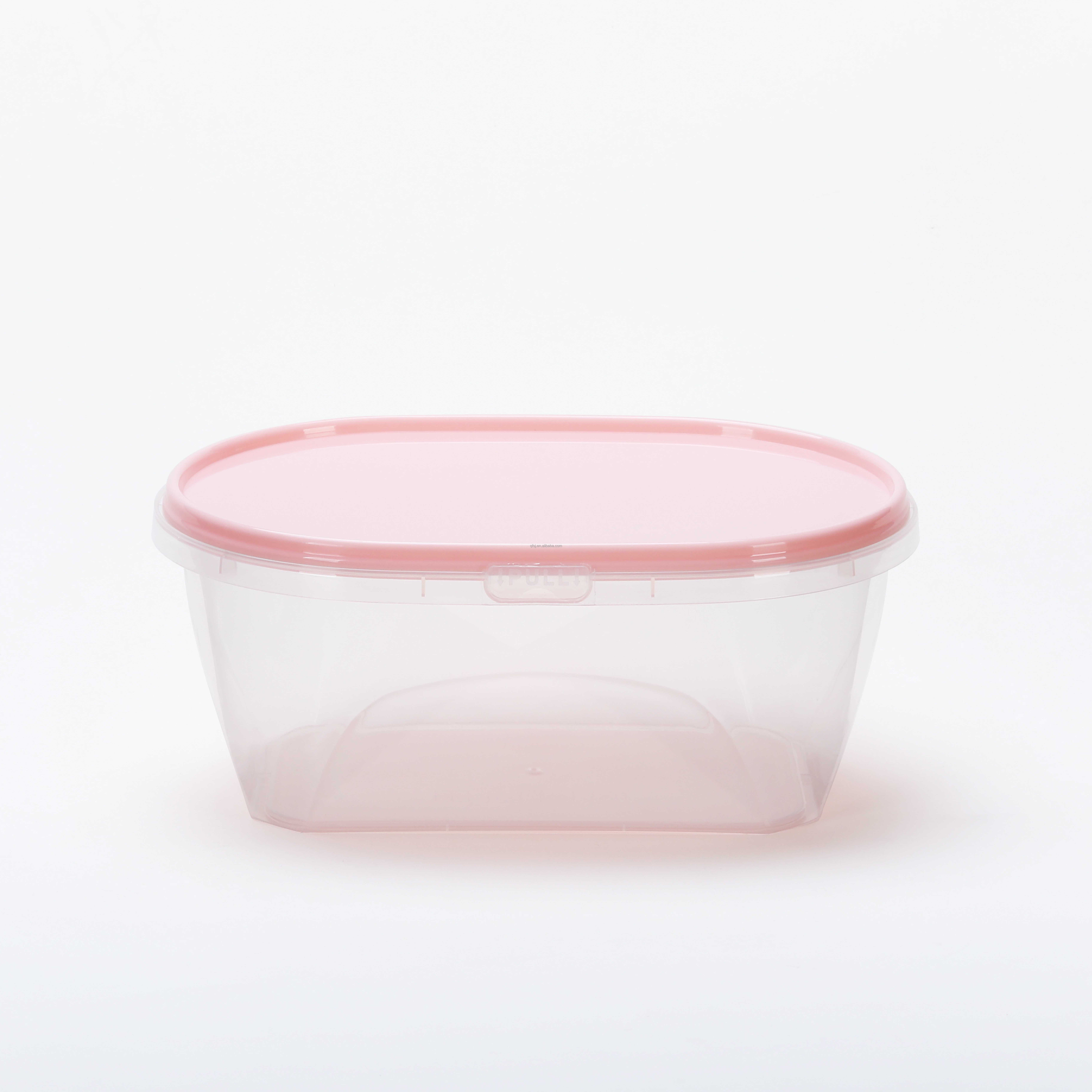 Takeaway food packaging clear container plastic takeout food container airtight food storage containers with lids