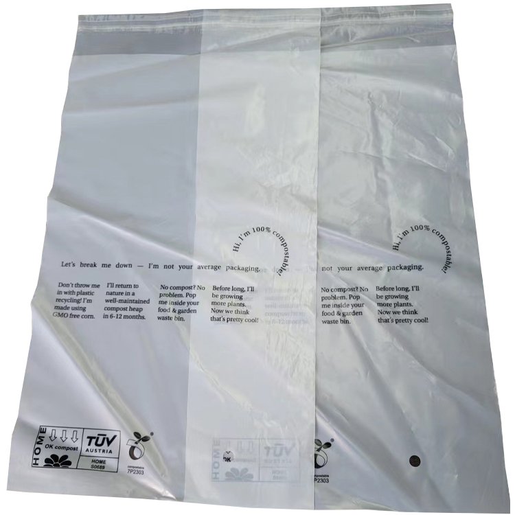 Degradable environmental self-adhesive bag can be composted small storage bag can be customized