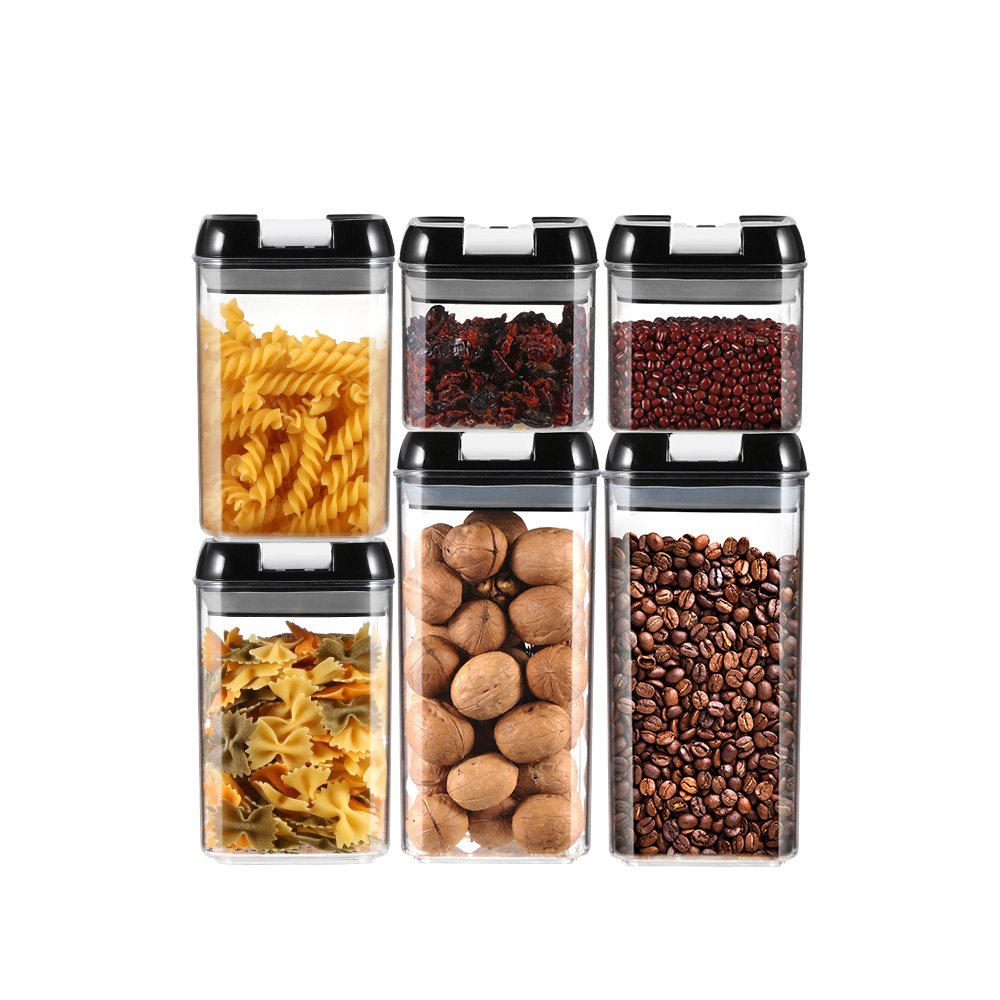 Customized color acceptable plastic food storage containers can make any sets you need easy to lock airtight containers