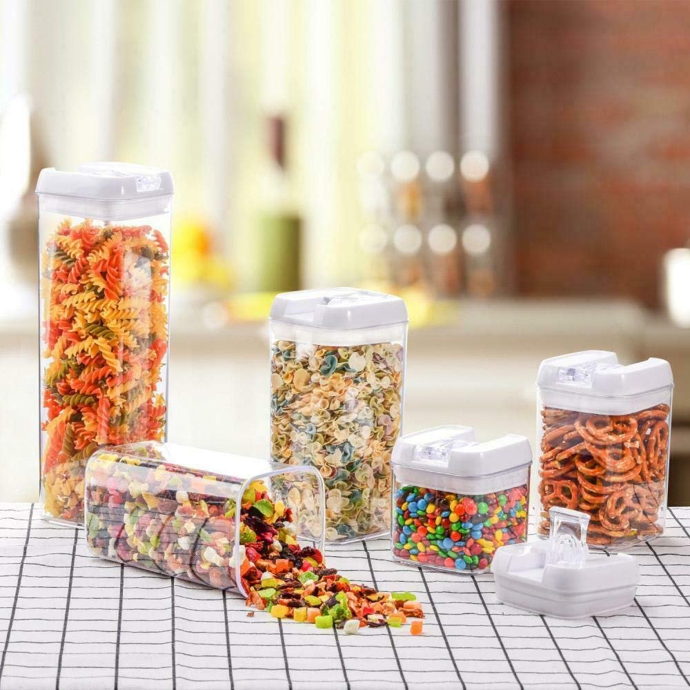 Customized color acceptable plastic food storage containers can make any sets you need easy to lock airtight containers