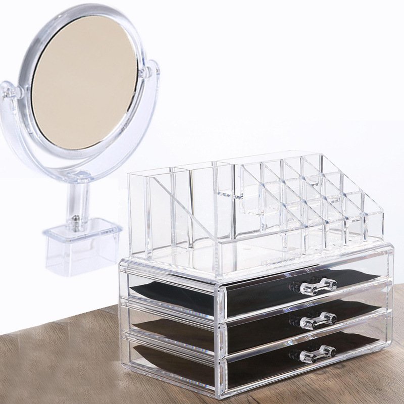 Wholesale Clear Multifunction Space Saving Cosmetic organizer Box Jewelry Makeup Drawer Organizer Storage Box