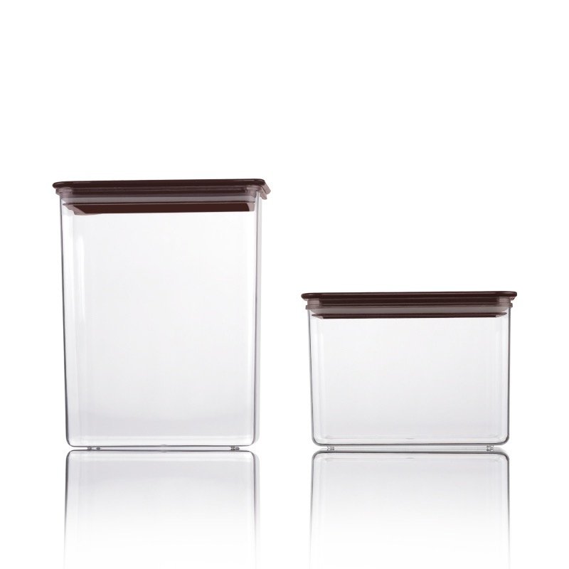 Food grade PP square milk powder coffee bean moisture-proof storage box