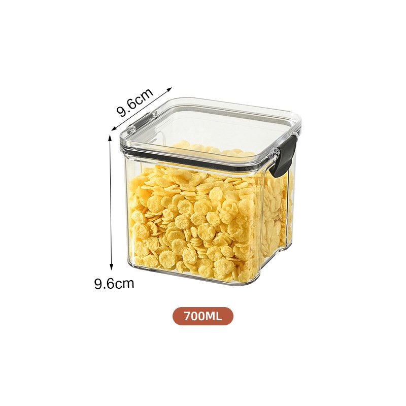 Kitchen Multigrain Snack Sealed Storage Box Dried Fruit Dried Goods Jar Drawer Storage Container Moisture Proof Box Plastic Food