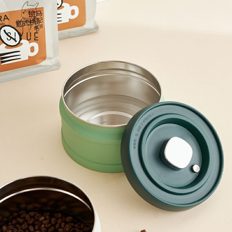 Siyue 750ml Stainless Steel 304 Coffee & Tea Kitchen Airtight Food Storage Clear Containers With Lid Coffee Kit Tools 2230
