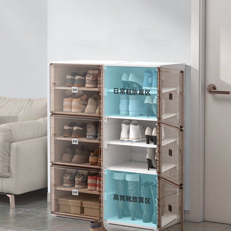 Shoe Storage Box with Magnetic Door Customized Logo Sneaker Box for Shoes Display