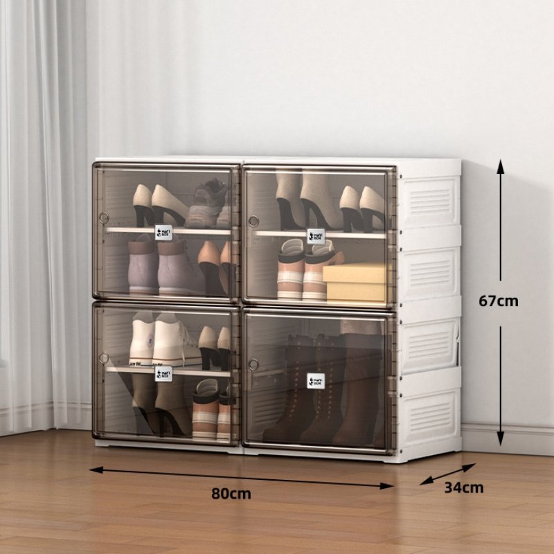 Shoe Storage Box with Magnetic Door Customized Logo Sneaker Box for Shoes Display
