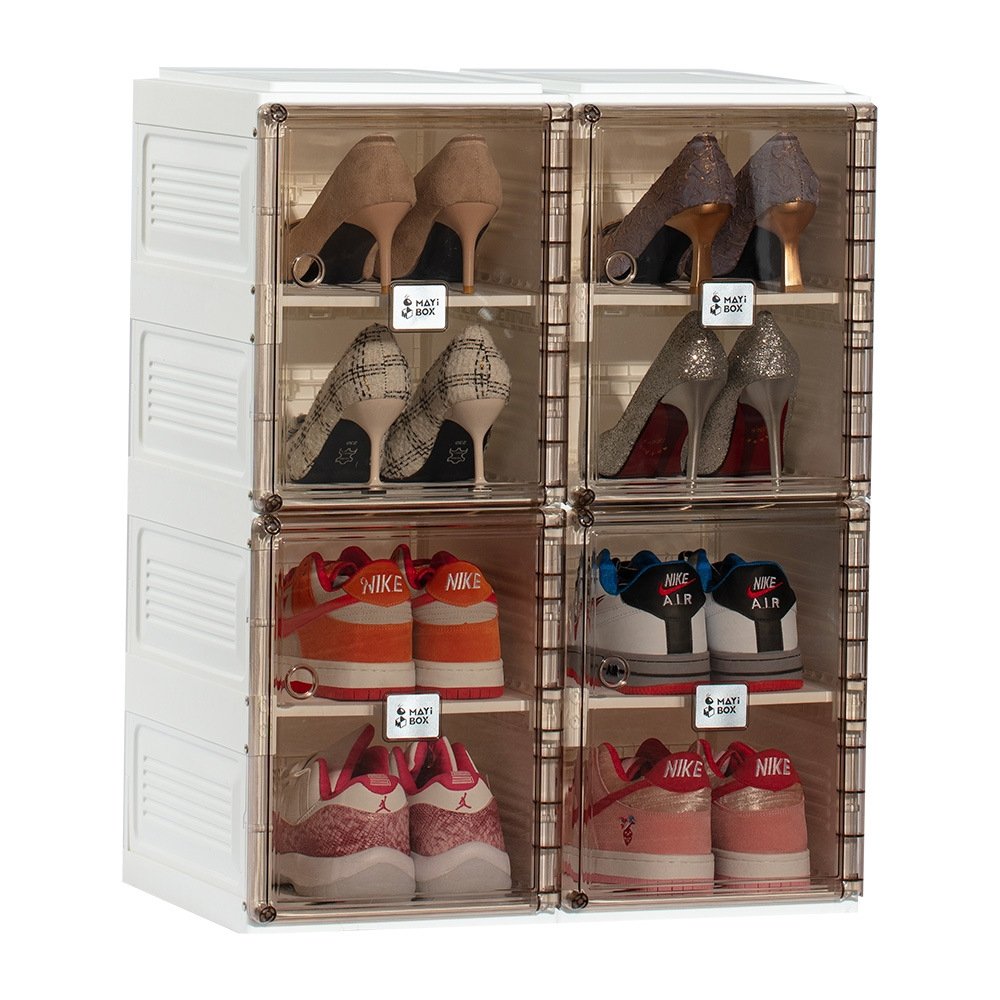 Shoe Storage Box with Magnetic Door Customized Logo Sneaker Box for Shoes Display