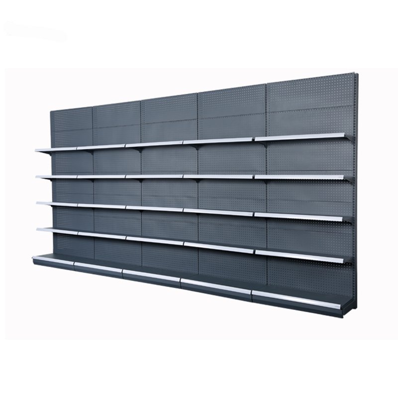 Single Sided Grocery Shop Rack Supermarket Shelves Universal Retail Store Shelf Supermarket Storage Display Shelf Rack